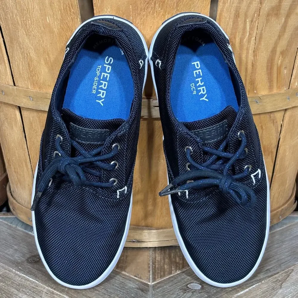 Sperry Bodie Navy Knit Textile Washable Comfort Sneakers Boys Size 3
